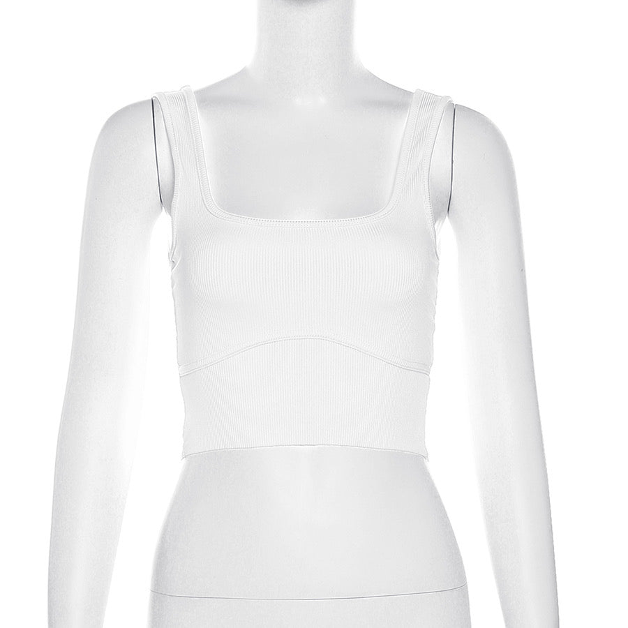 So Basic Ribbed Crop