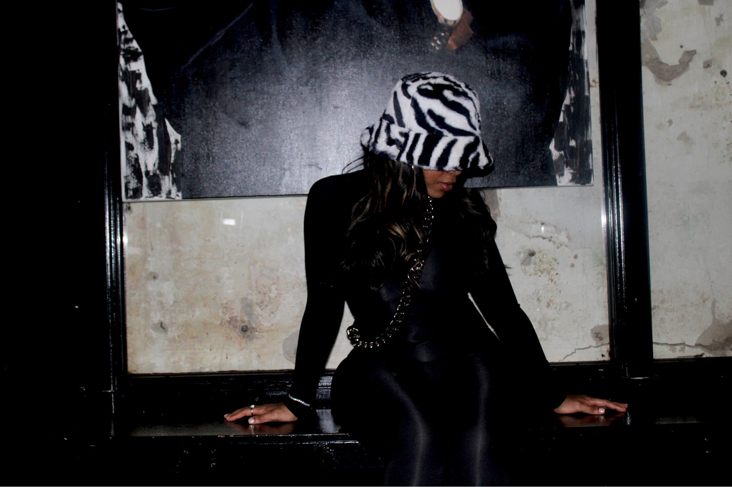 Zebra Fur Bucket Hat