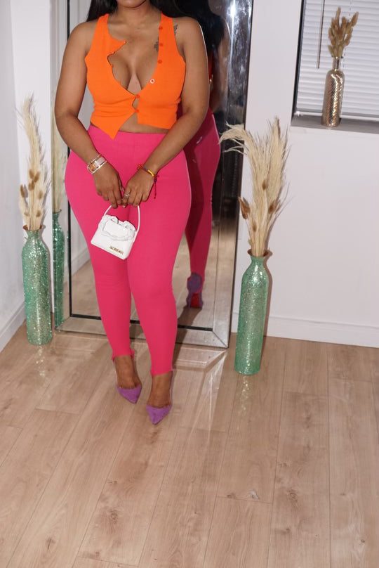 Orange Glow Crop Top