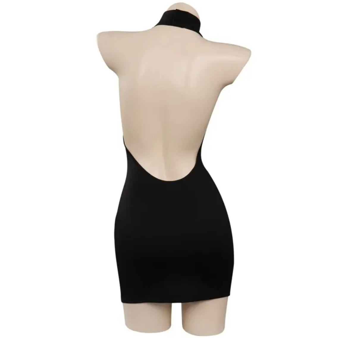 Black Halter Neck Mini